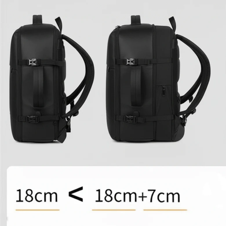 Combo Mochilas de Viaje Viral XL Ripstop: 1 Black + 1 Light-Blue Navigator. Pack Travel - Image 12