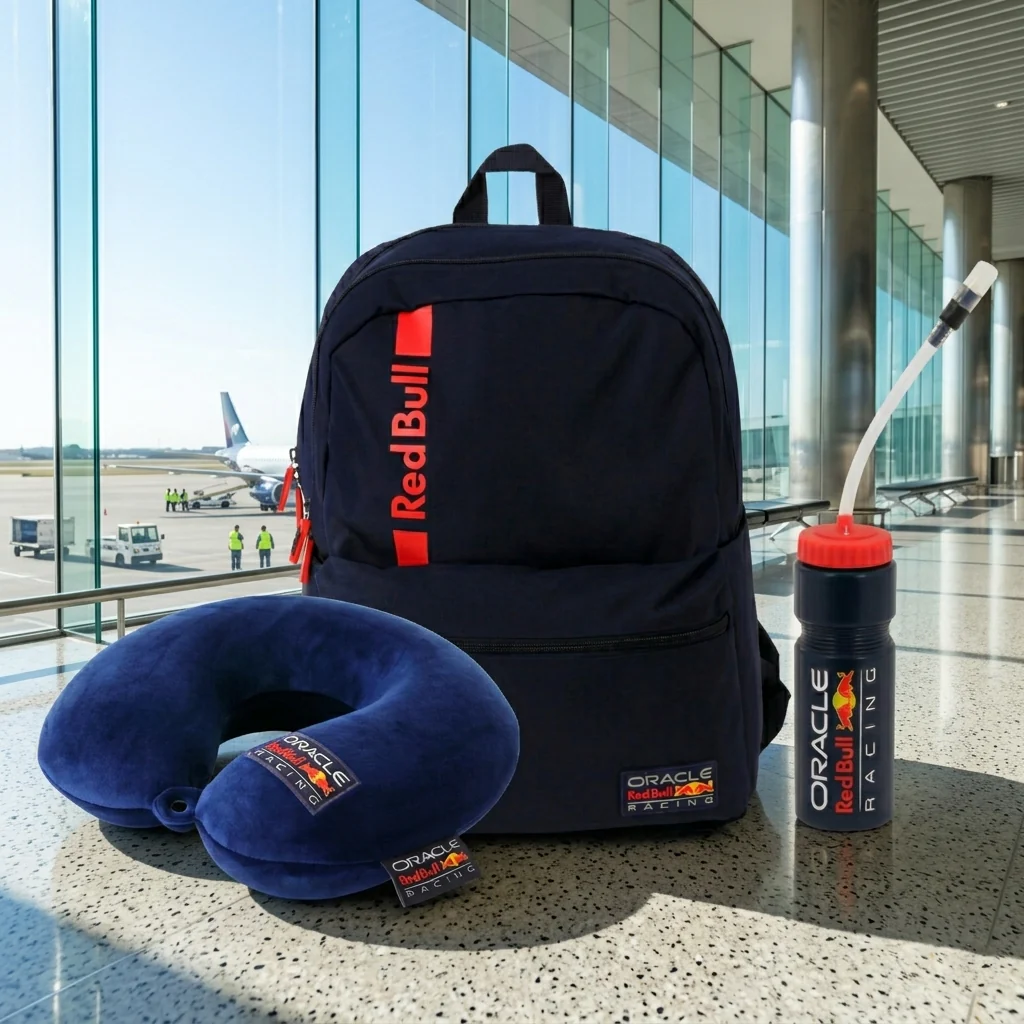 Combo Oracle Red Bull Racing  1 Mochila 18L + 1 Cojín de Cuello + 1 Botella 700 ml