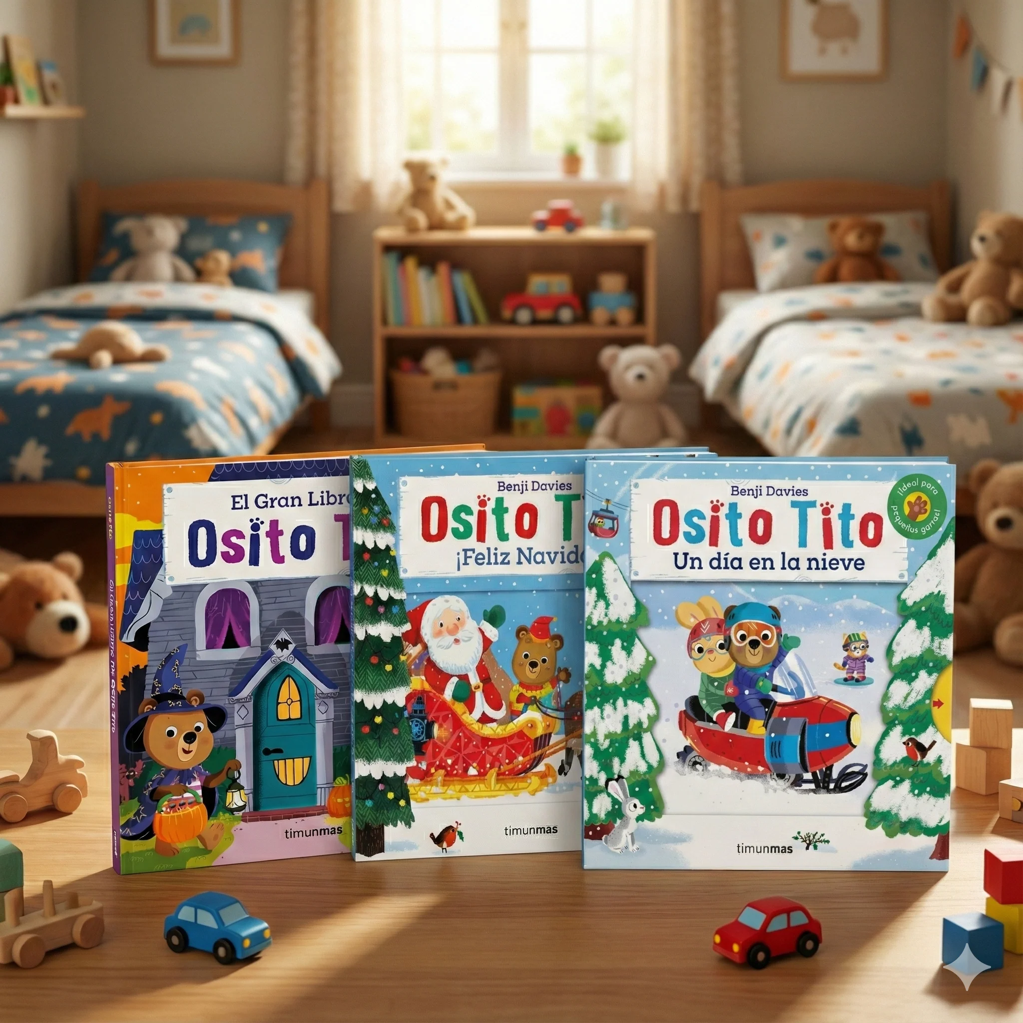 Combo Osito Tito Feliz Navidad Osito Tito Un Día En La Nieve y Osito Tito La Casa Encantada - Image 2