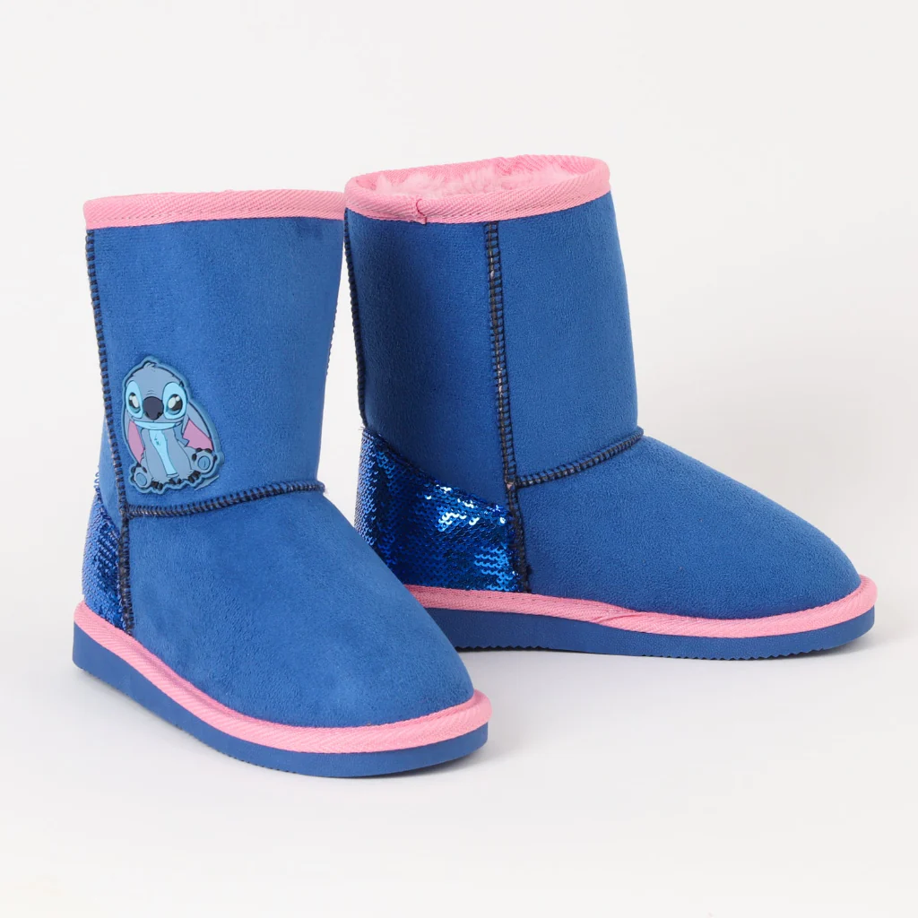 Combo Pantuflas Chiporro Niño Paw Patrol Azul + Pantuflas Chiporro Niña Stitch Lilo & Stitch Denim - Image 3
