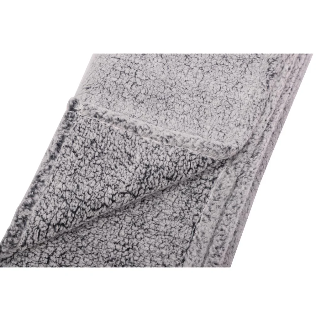 Combo Paraguas Retráctil Azul + Manta Sherpa Gris Jaspeado - Image 7