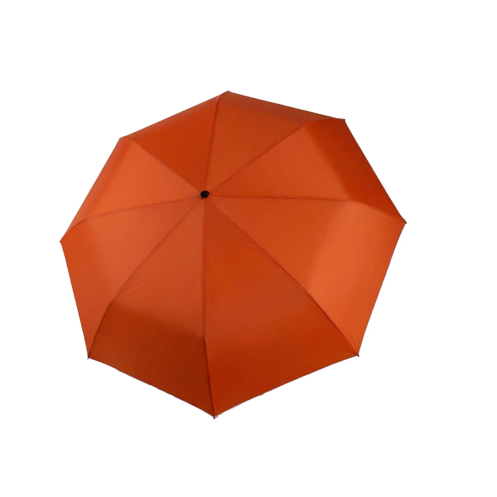 Combo Paraguas Retráctil Naranja + Manta Sherpa Gris Jaspeado - Image 9