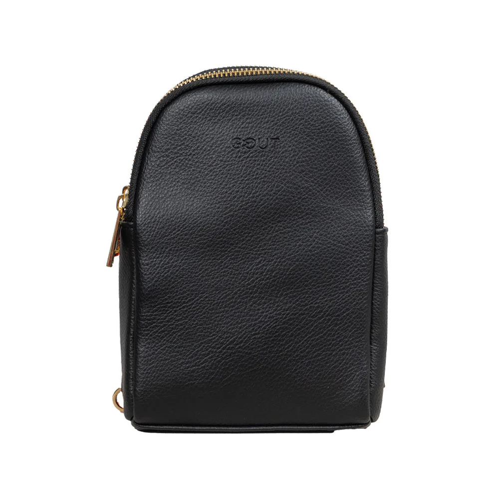 Combo Paraguas Retráctil Negro + Manta Sherpa Azul Jaspeado + Bandolera Crossbag Gout - Image 15