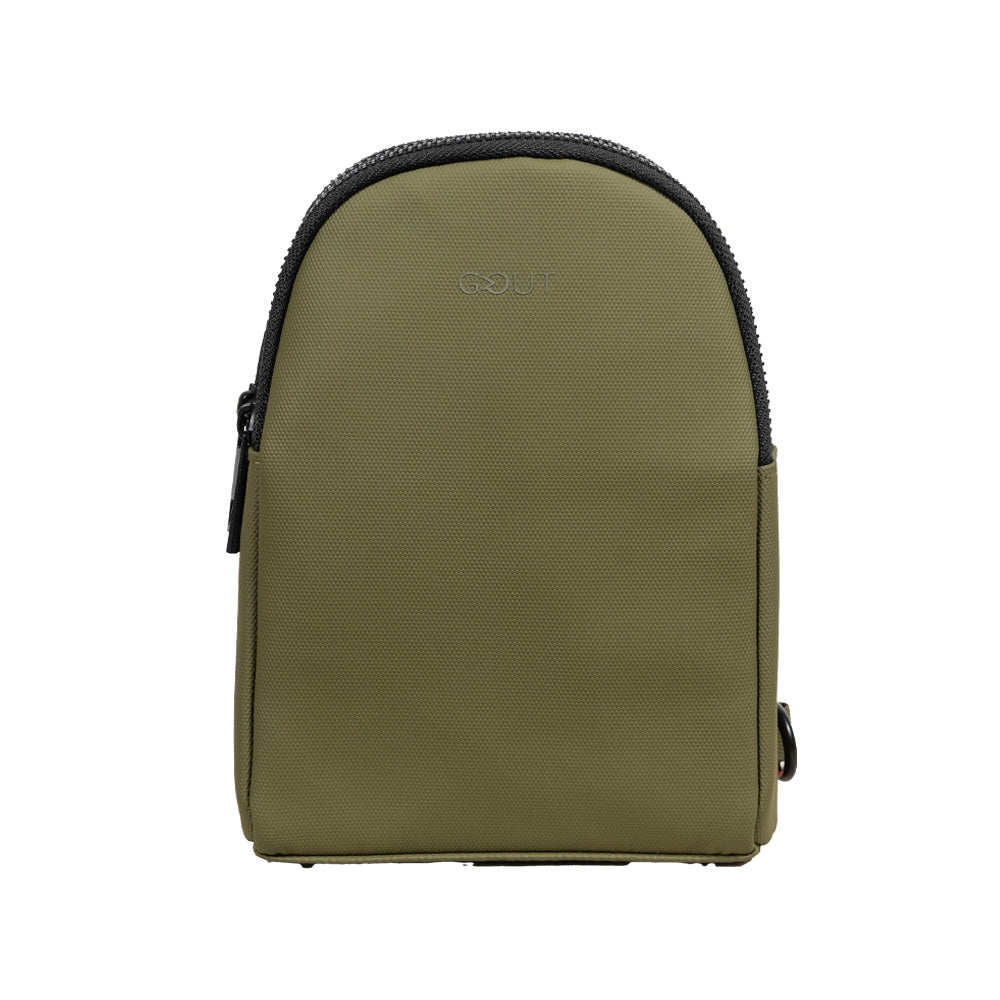 Combo Paraguas Retráctil Verde Oliva + Manta Sherpa Azul Jaspeado + Bandolera Crossbag Dark Green - Image 7