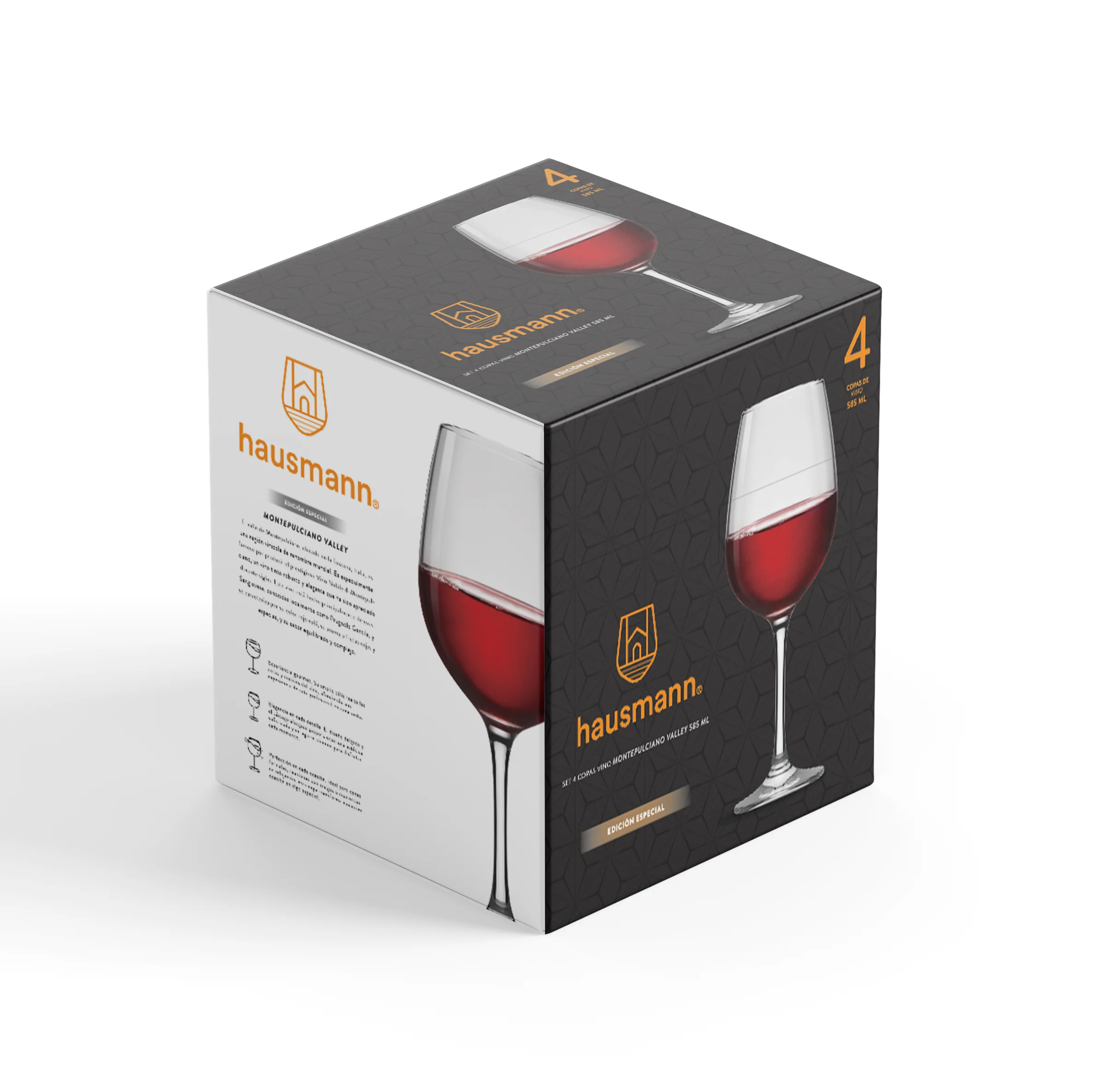 Combo Set 4 Copas de Vino 585 ml + Set 4 Copas de Cóctel 620 ml Hausmann - Image 2