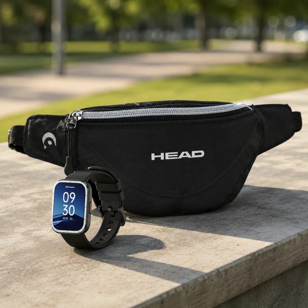 Combo Smartwatch HiFuture Zone3 Negro + Banano Head Funcky Negro - Image 2