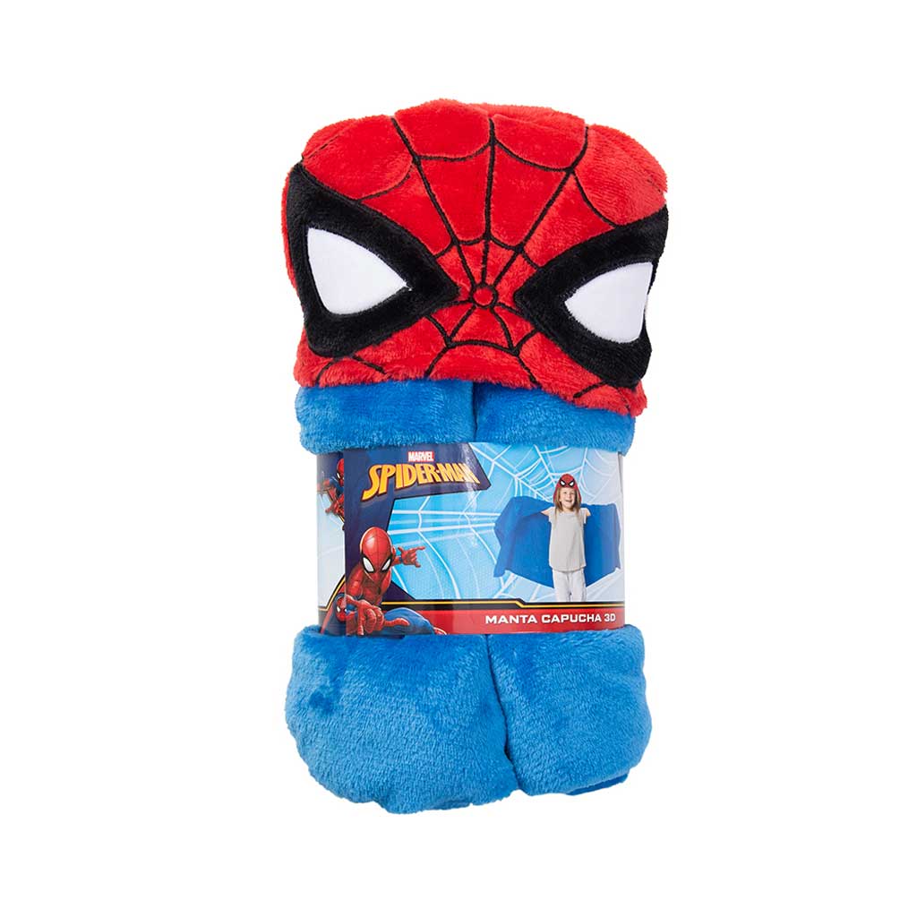 Combo SpiderMan 1 Paraguas + 1 Pantuflas + 1 Manta Capucha 3D - Image 3