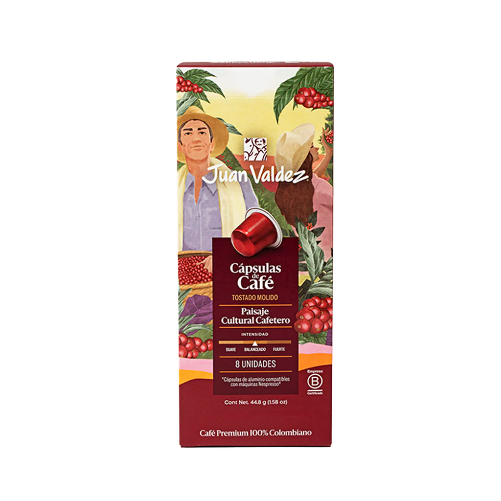 Combo Taza Iconic Roja 400 ml + Cápsulas Espresso Juan Valdez Paisaje x8 - Image 2