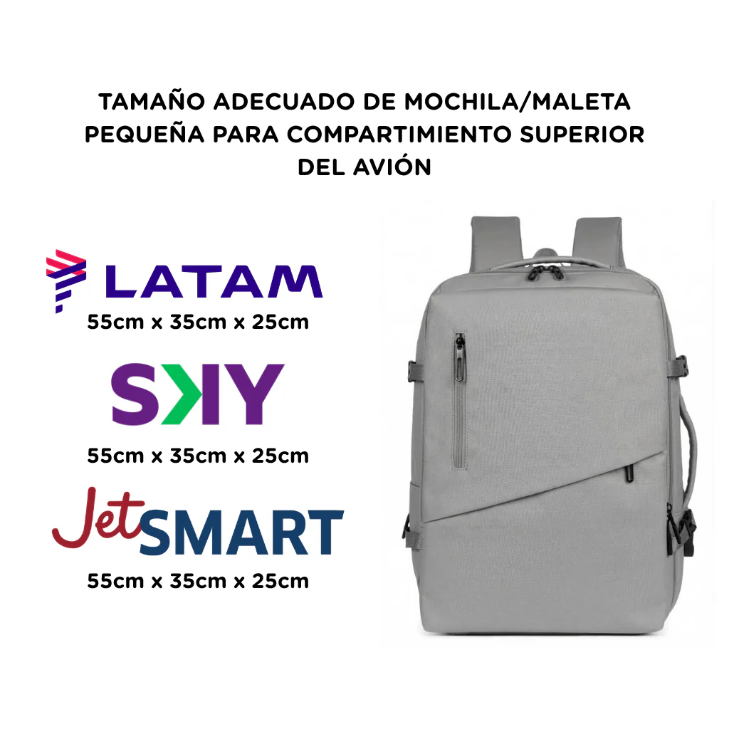 ✈️Combo 2 Mochilas Viaje Viral XL: 1 Negra + 1 Gris. Antirrobo. Navigator. Pack Travel - Image 12