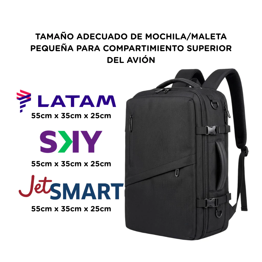 ✈️Combo 2 Mochilas Viaje Viral XL: 1 Negra + 1 Gris. Antirrobo. Navigator. Pack Travel - Image 2