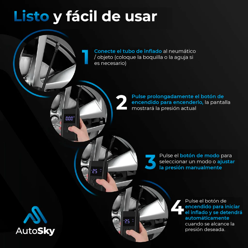 Compresor de aire y Power Bank AAC-101 - Image 7
