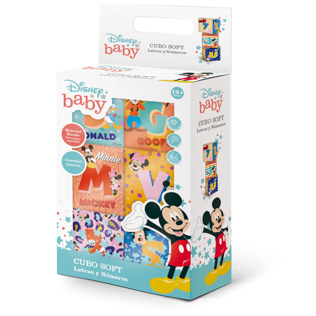 Cubo Soft Letras Y Numeros Disney Baby