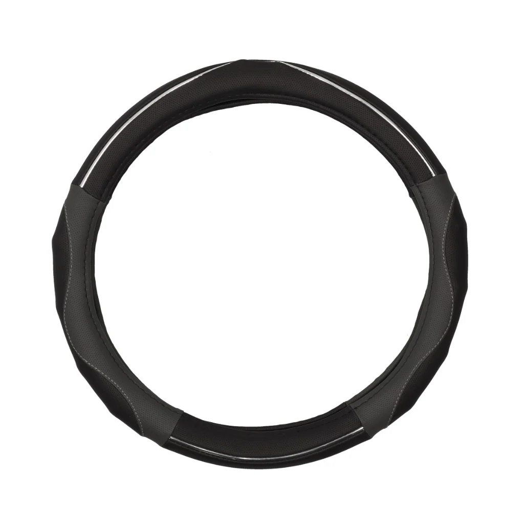 Cubre Volante Negro - Gris Grip Motorlife - Image 4