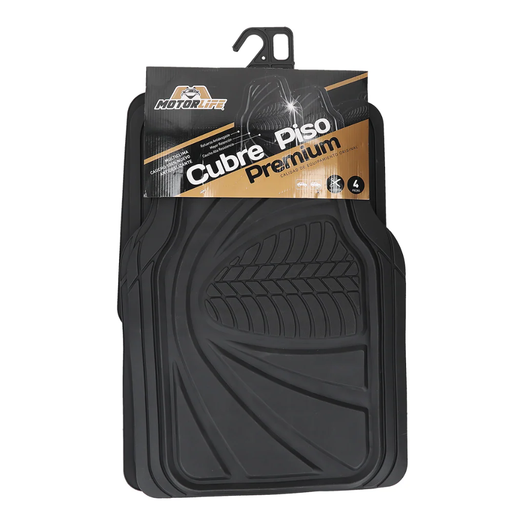Cubrepiso PVC Premium Set 4 Piezas Motorlife