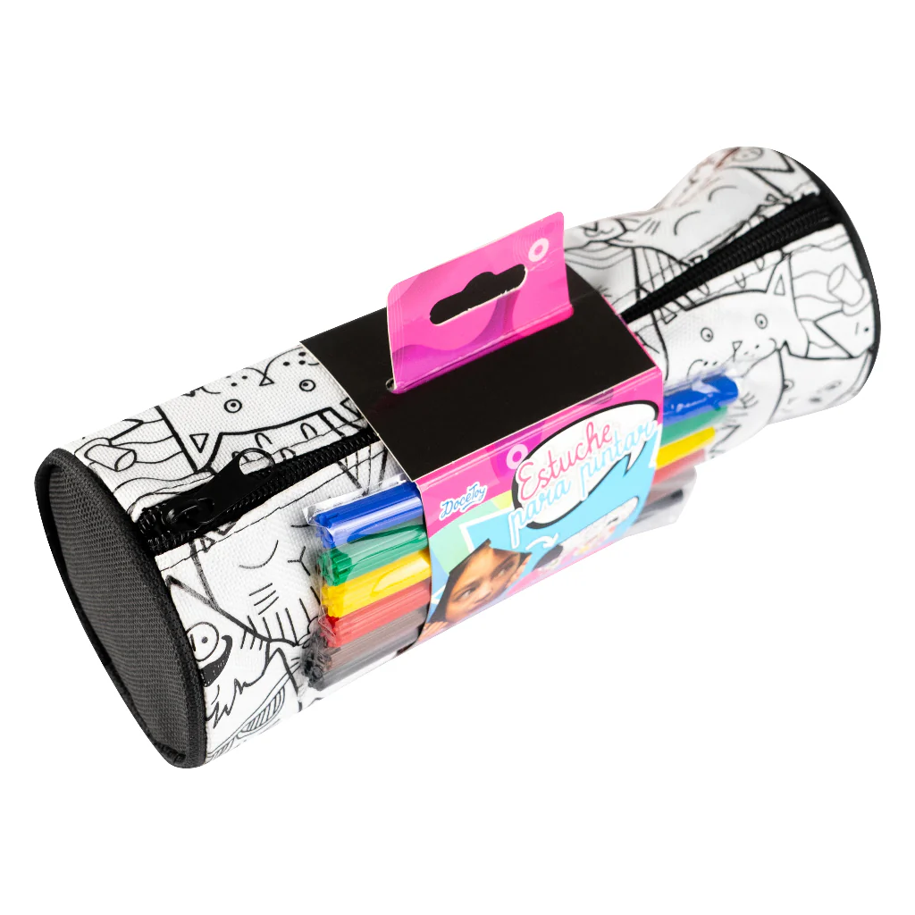 Estuche Negro de Tela Para Colorear - Image 2