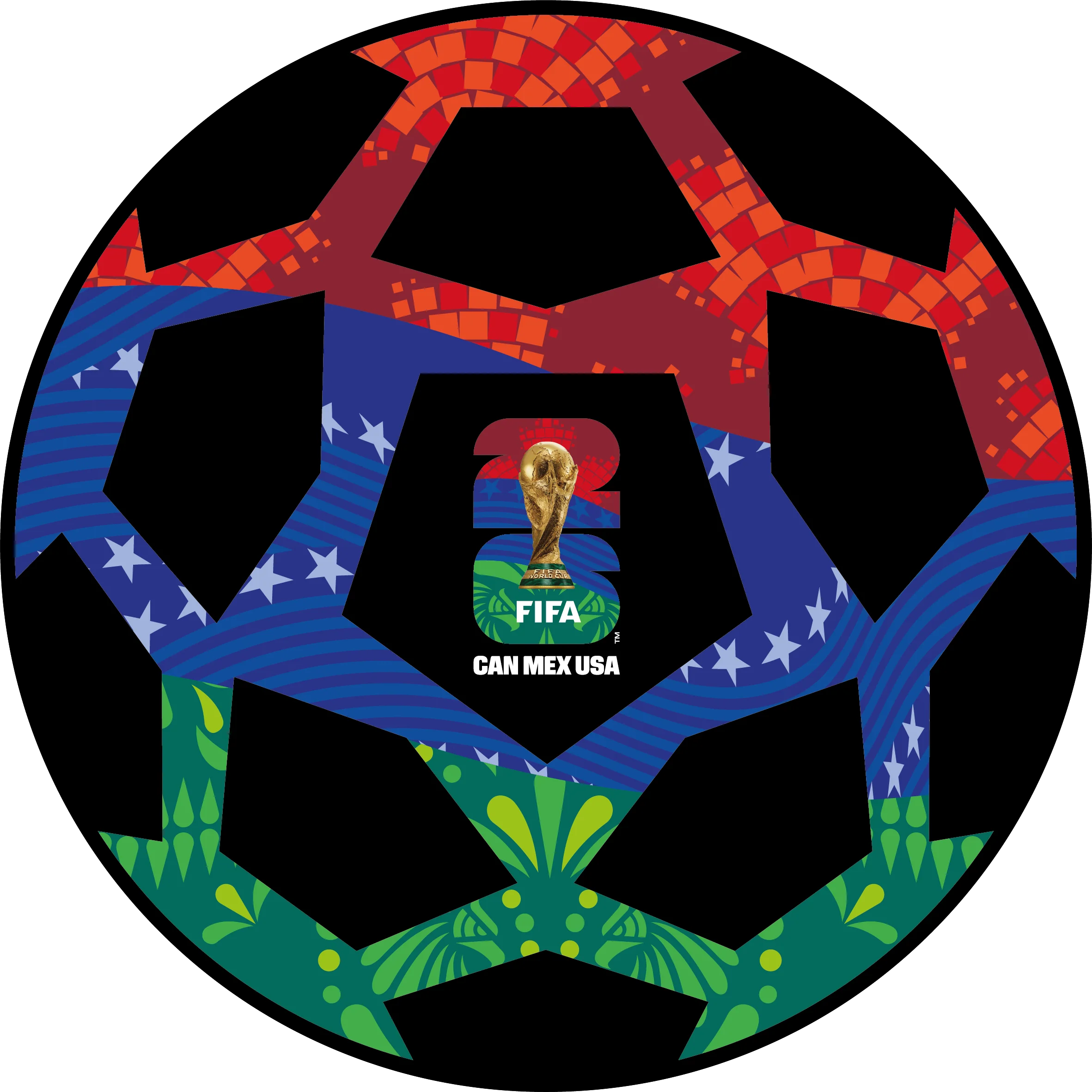 Puzzle 200 Piezas FIFA 2026 Mex/Can/Usa Ball M30 Core - Image 2