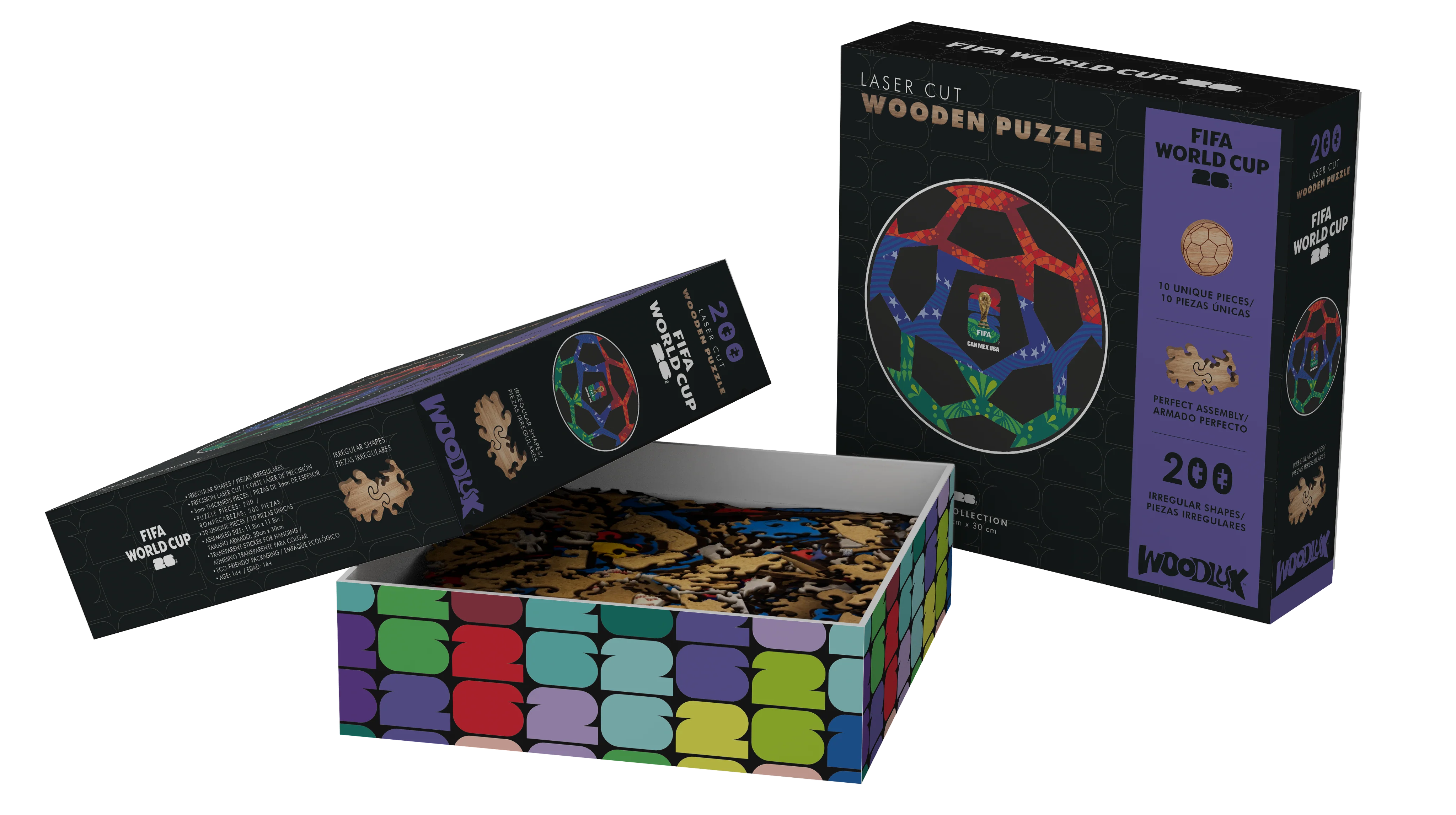 Puzzle 200 Piezas FIFA 2026 Mex/Can/Usa Ball M30 Core - Image 3