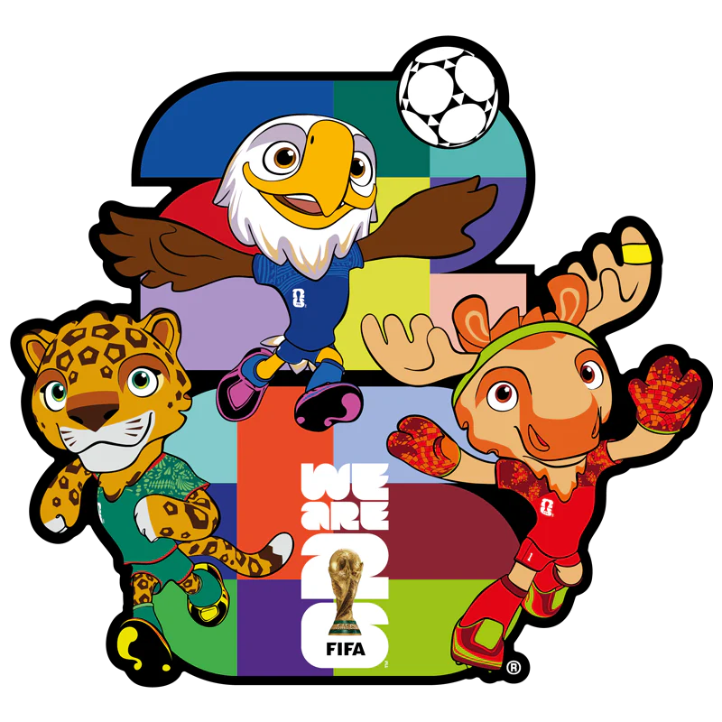 Puzzle 200 Piezas FIFA 2026 Usa/Can/Mex Mascotas M30 Core