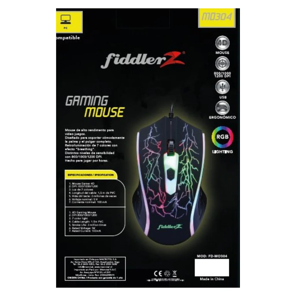 Gaming Mouse 4D Rgb Fiddler Z - Image 2