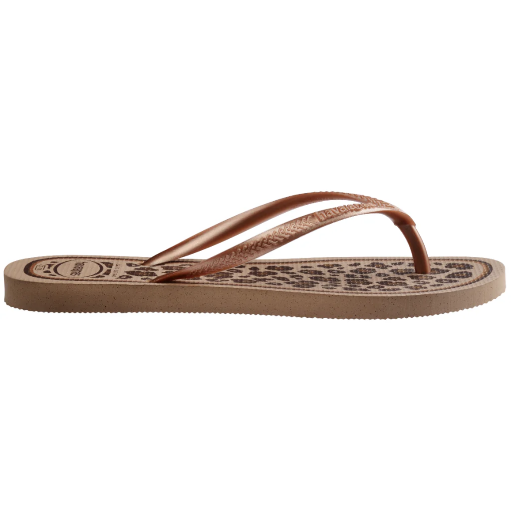 Havaiana Slim Animals Rose Gold/Rose Gold Mujer Dorado Sandalia - Image 4