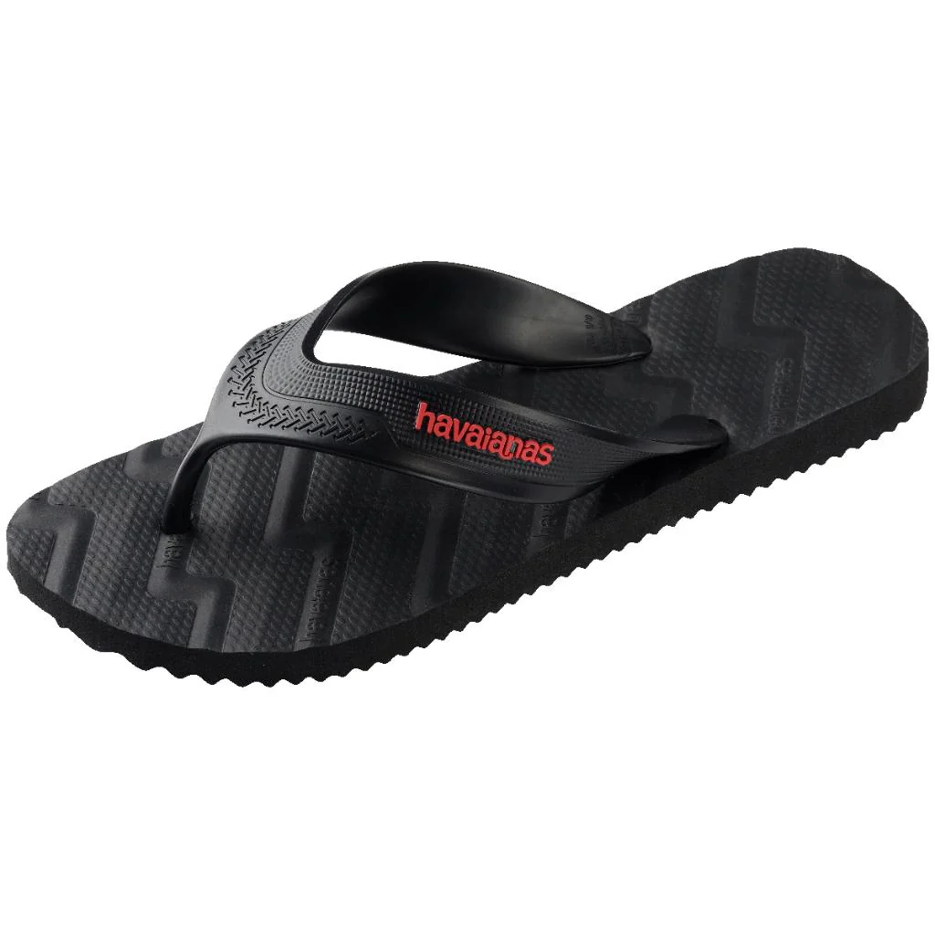 Havaiana Sandalia Track Waves FC Preto Hombre Negro - Image 2