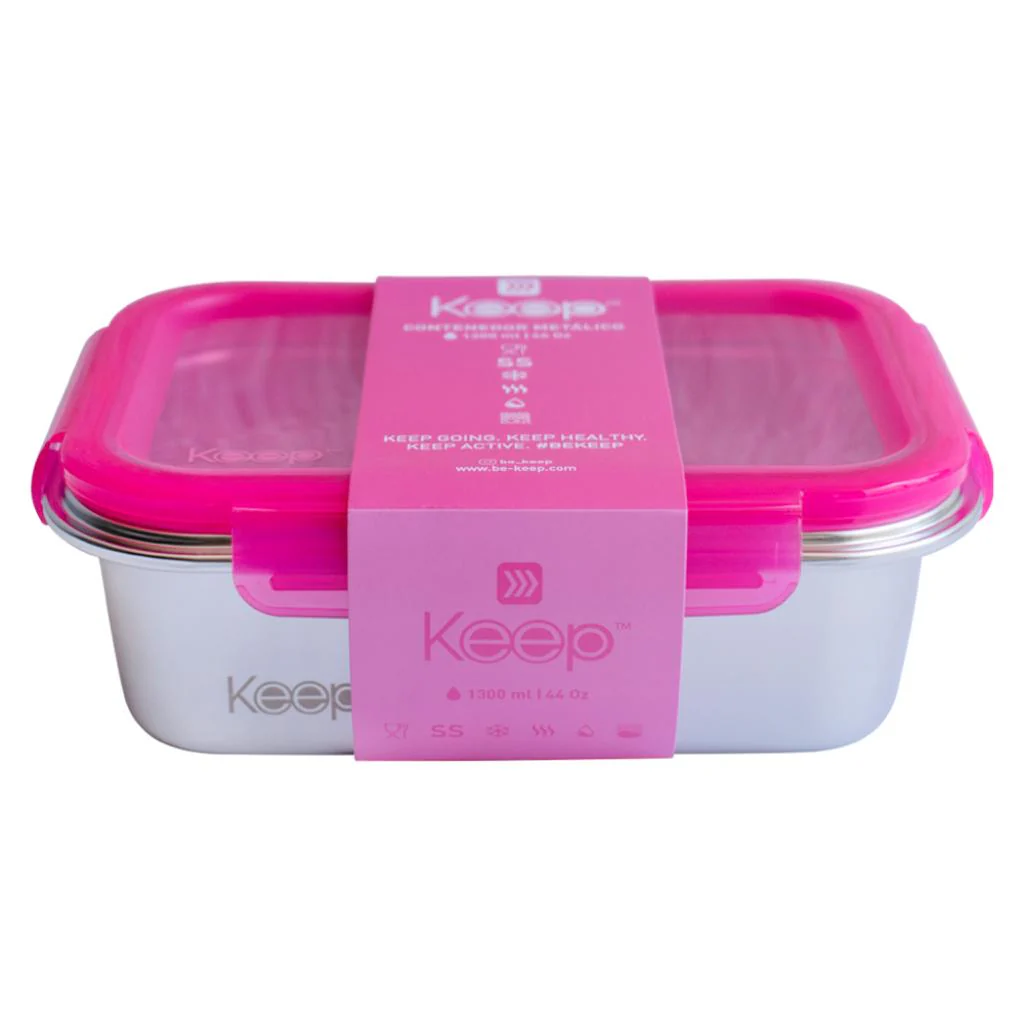 Hermeticos Metalico 1300 Ml Keep Rosado - Image 3