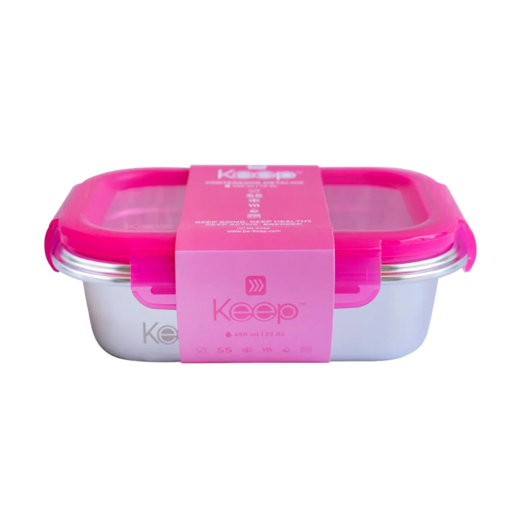 Herméticos Metálicos 650 ml Keep Rosado - Image 3