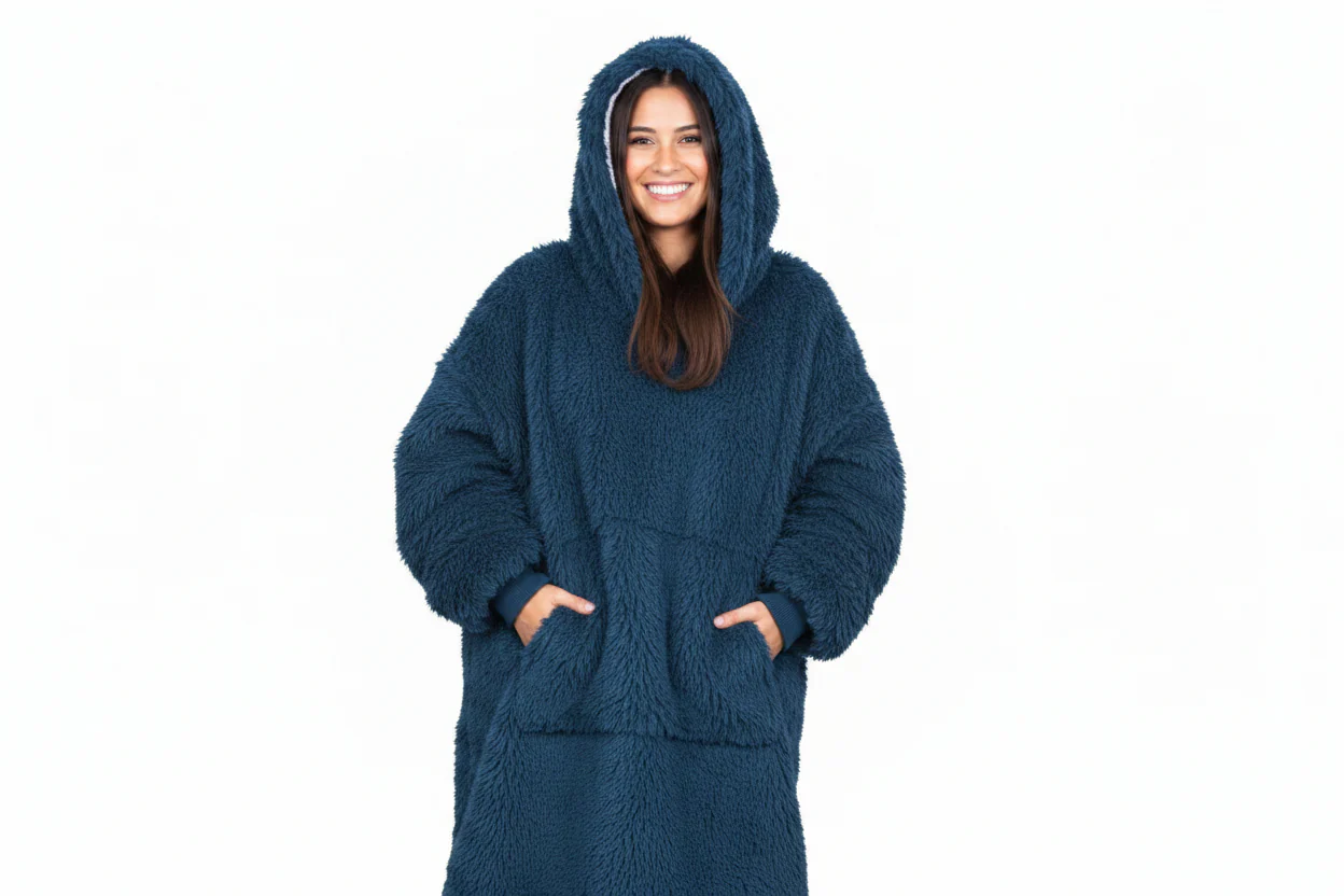 Poleron Felpa Con Capucha Oversize Sherpa - Image 2