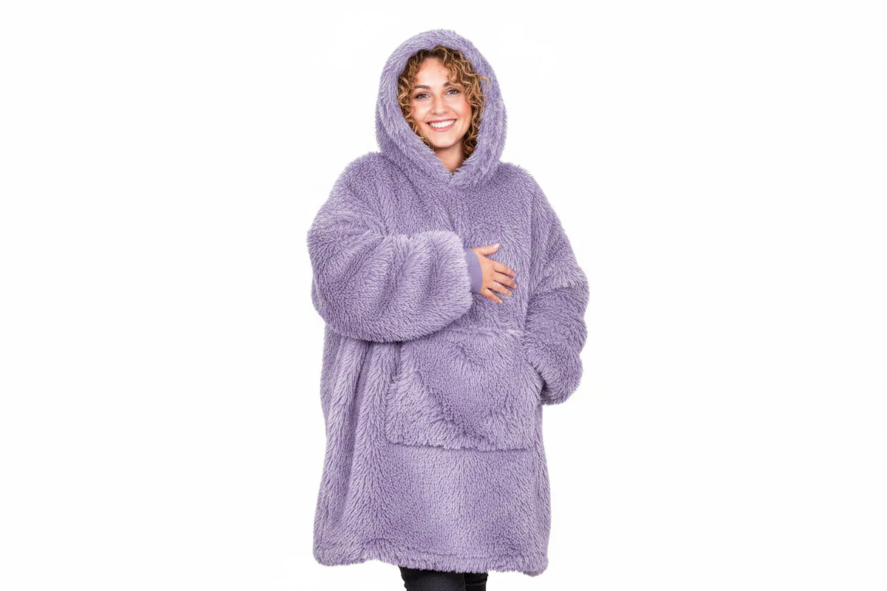 Poleron Felpa Con Capucha Oversize Sherpa - Image 4