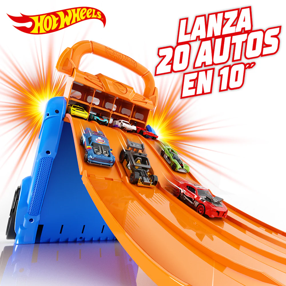 Hot Wheels Porta Auto Con Lanzador 3X1 - Image 4
