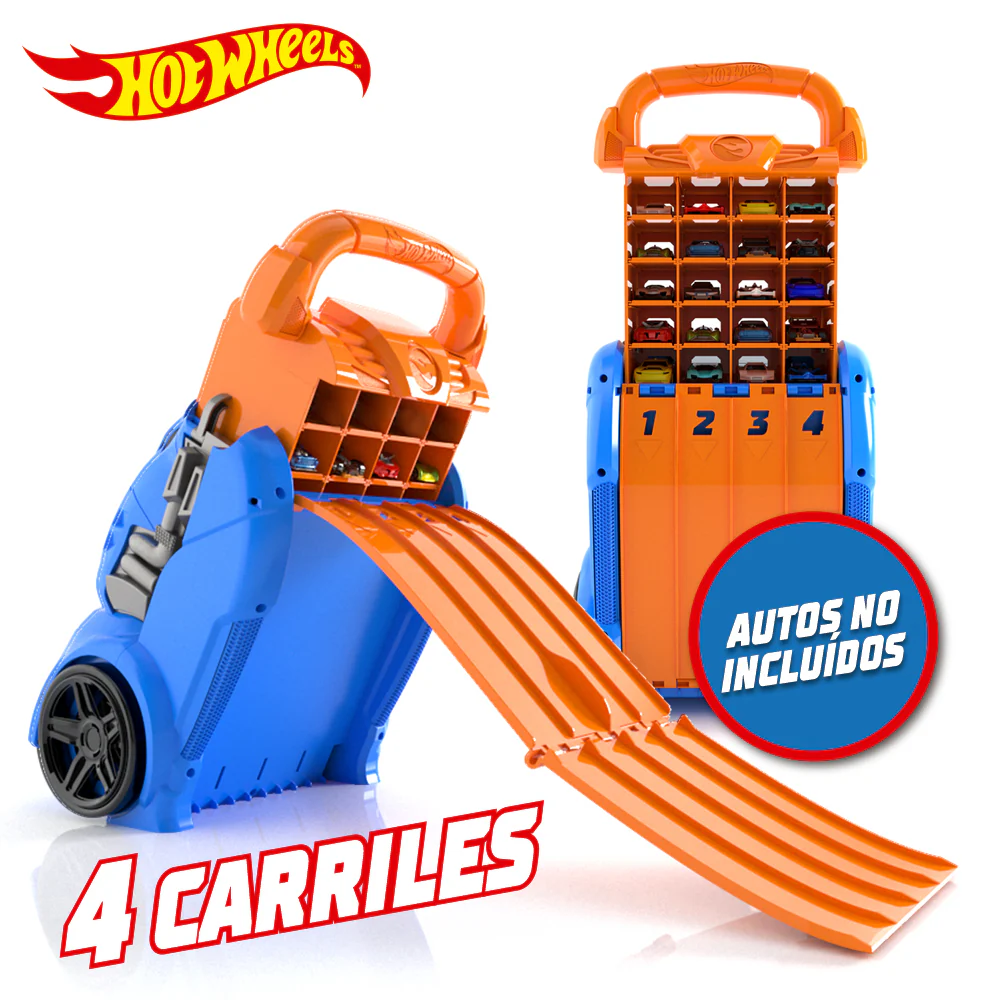 Hot Wheels Porta Auto Con Lanzador 3X1 - Image 5