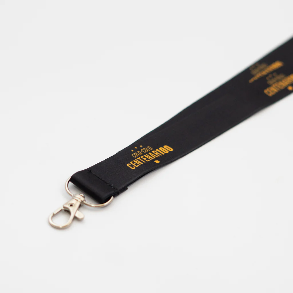 Lanyard Centenario Negro Logo Letra - Image 2