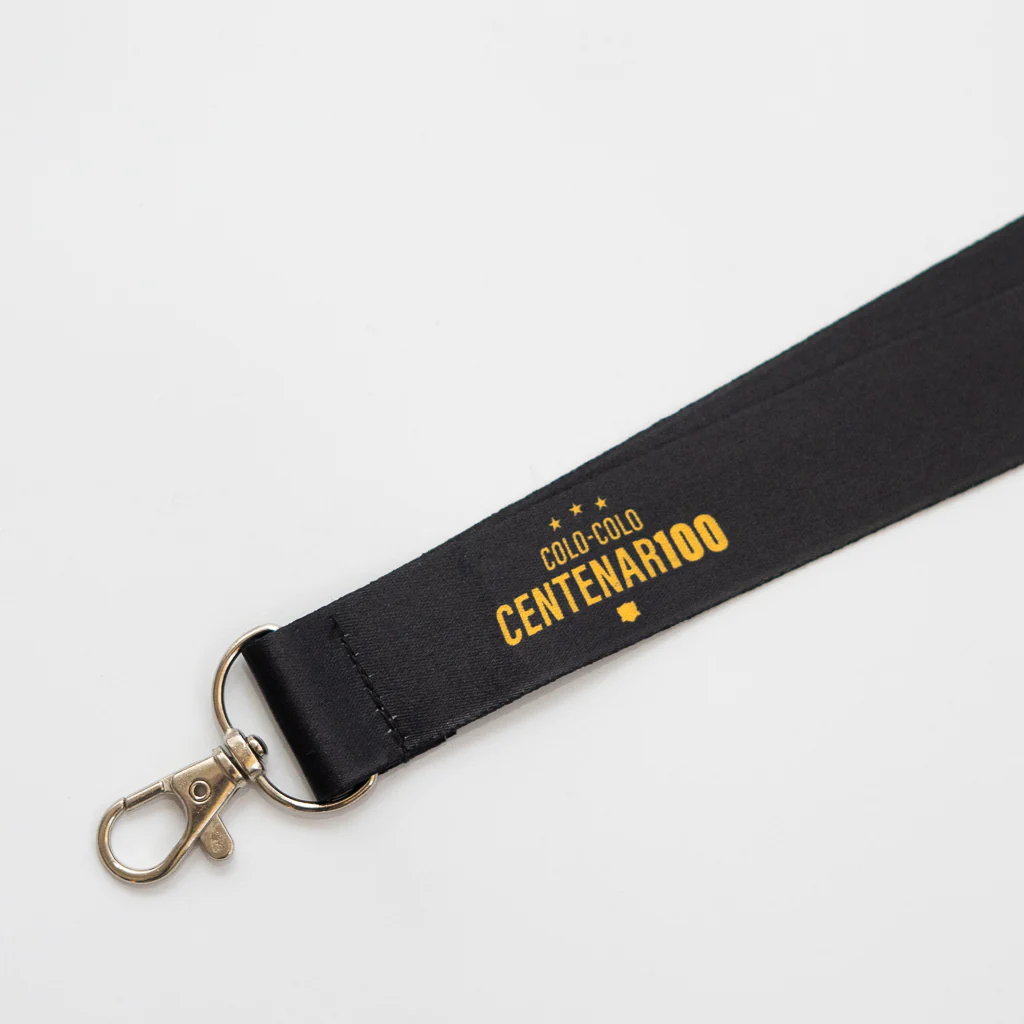 Lanyard Centenario Negro Logo Letra - Image 3