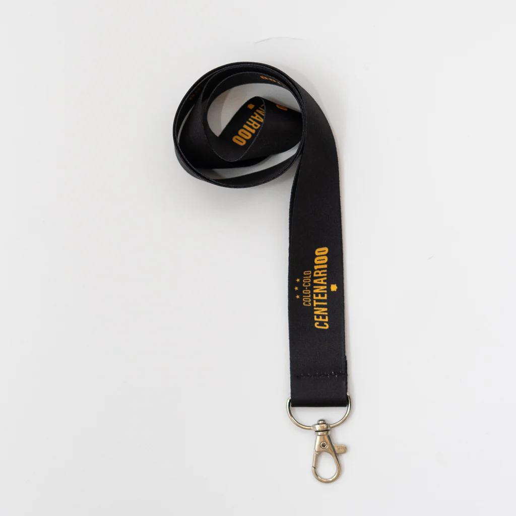 Lanyard Centenario Negro Logo Letra - Image 4