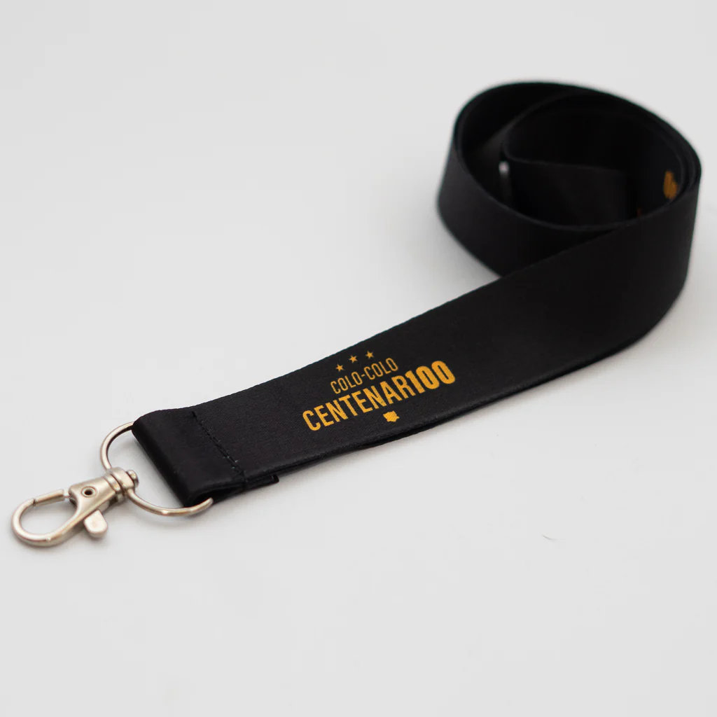 Lanyard Centenario Negro Logo Letra - Image 5