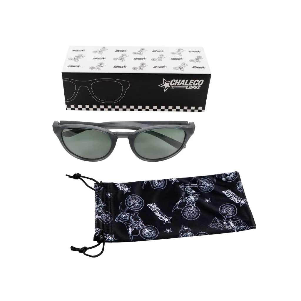 Lente De Sol Chaleco Thierry Grey Smoke Verde - Image 3