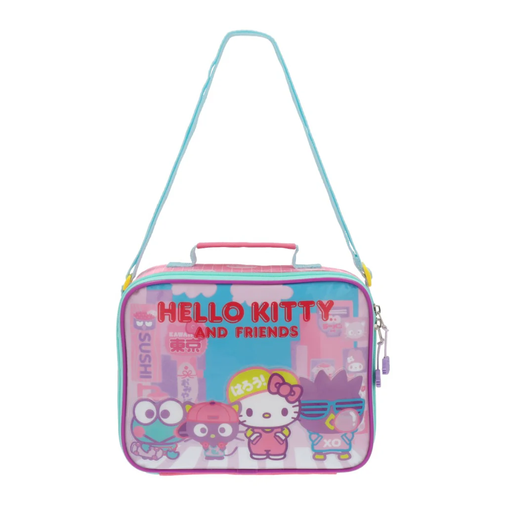 Lonchera Hello Kitty Y Amigos Rosada