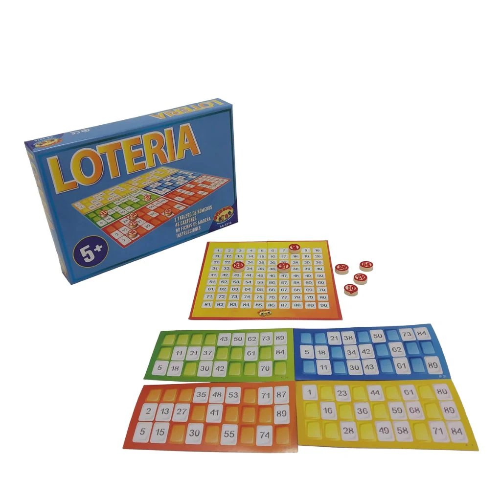Loteria 48 Cartones Fichas De Madera - Image 3
