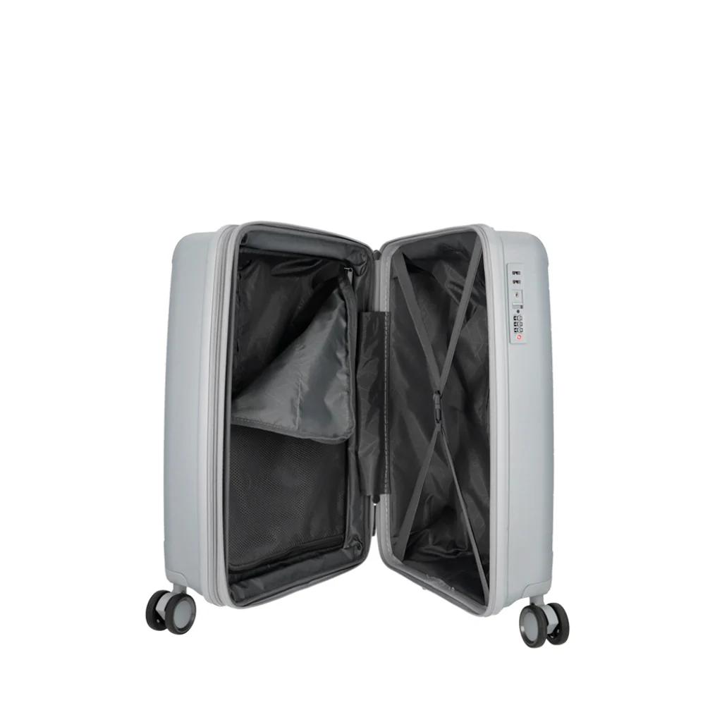 Maleta Cabina Saxoline Moonstone Impact Pro Plateada - Image 4