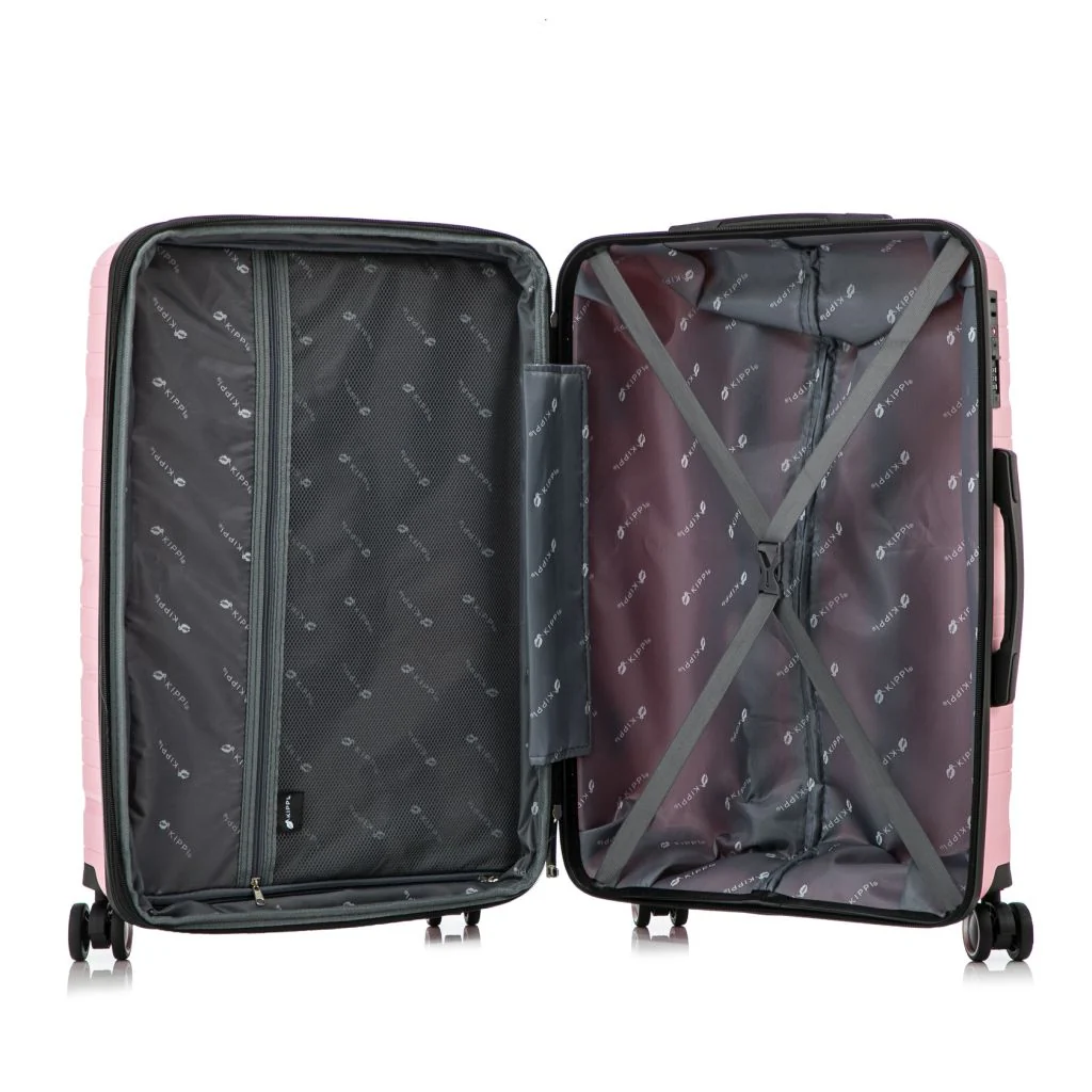 Maleta Kippi Cabina (S) Rígida Ultra Resistente y Expandible Wavy Pink - Image 4