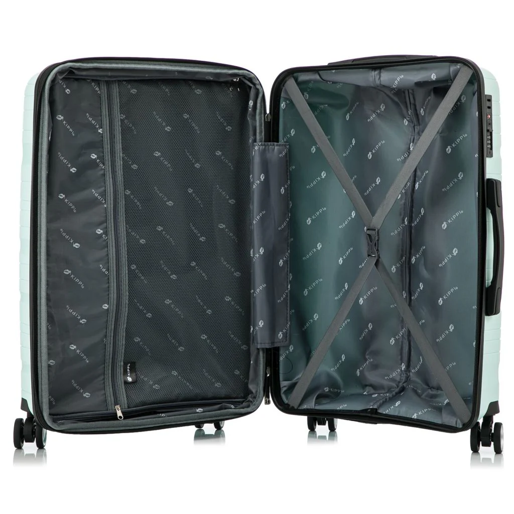 Maleta Kippi (L) Rígida Ultra Resistente y Expandible Wavy Menta - Image 4