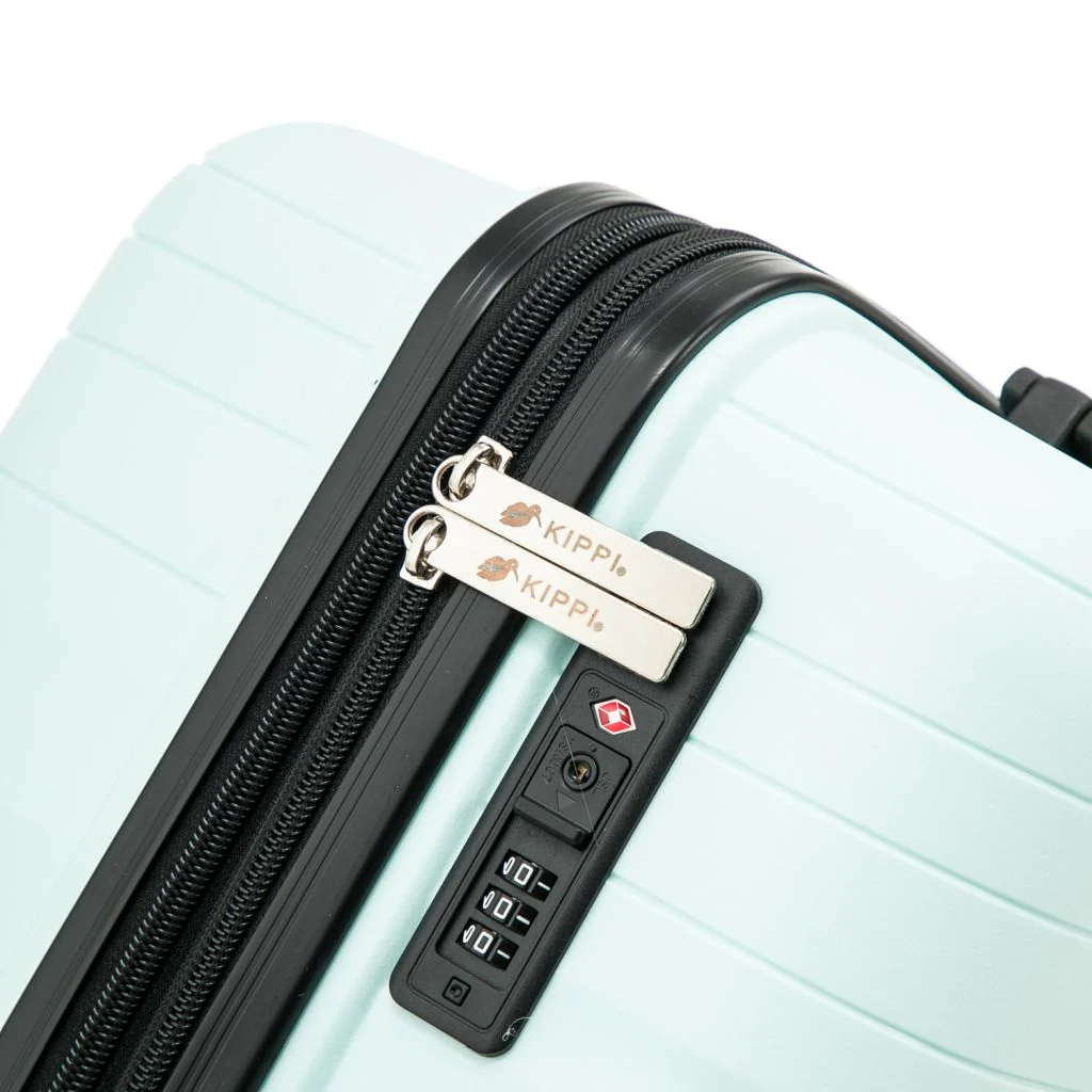 Maleta Kippi (M) Rígida Ultra Resistente y Expandible Wavy Menta - Image 5
