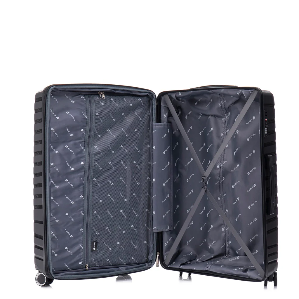 Maleta Kippi Cabina (S) Rígida Ultra Resistente y Expandible Negro - Image 3