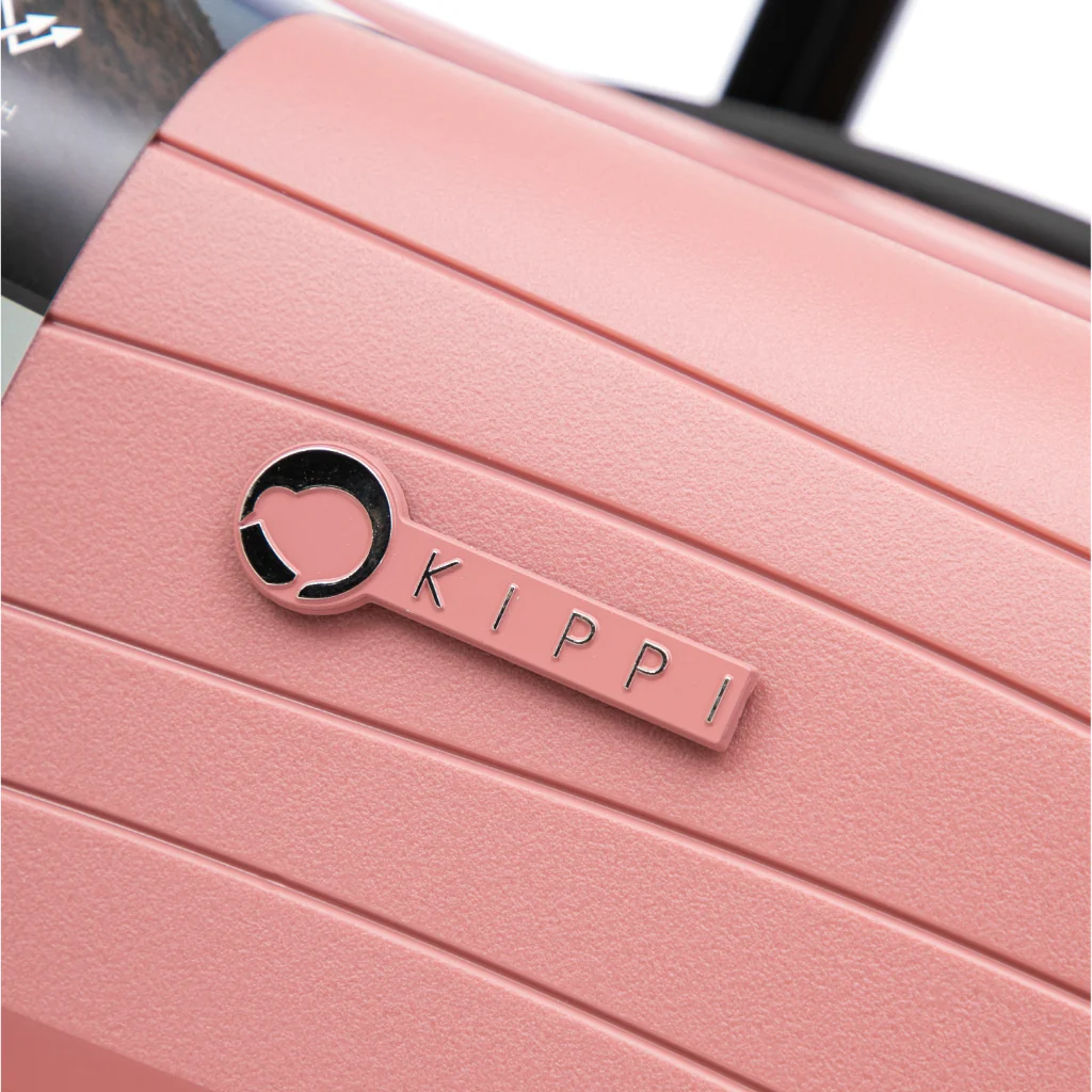 Maleta Kippi PACK X2 (S-L) Rígida Ultra Resistente y Expandible Rose Gold - Image 7