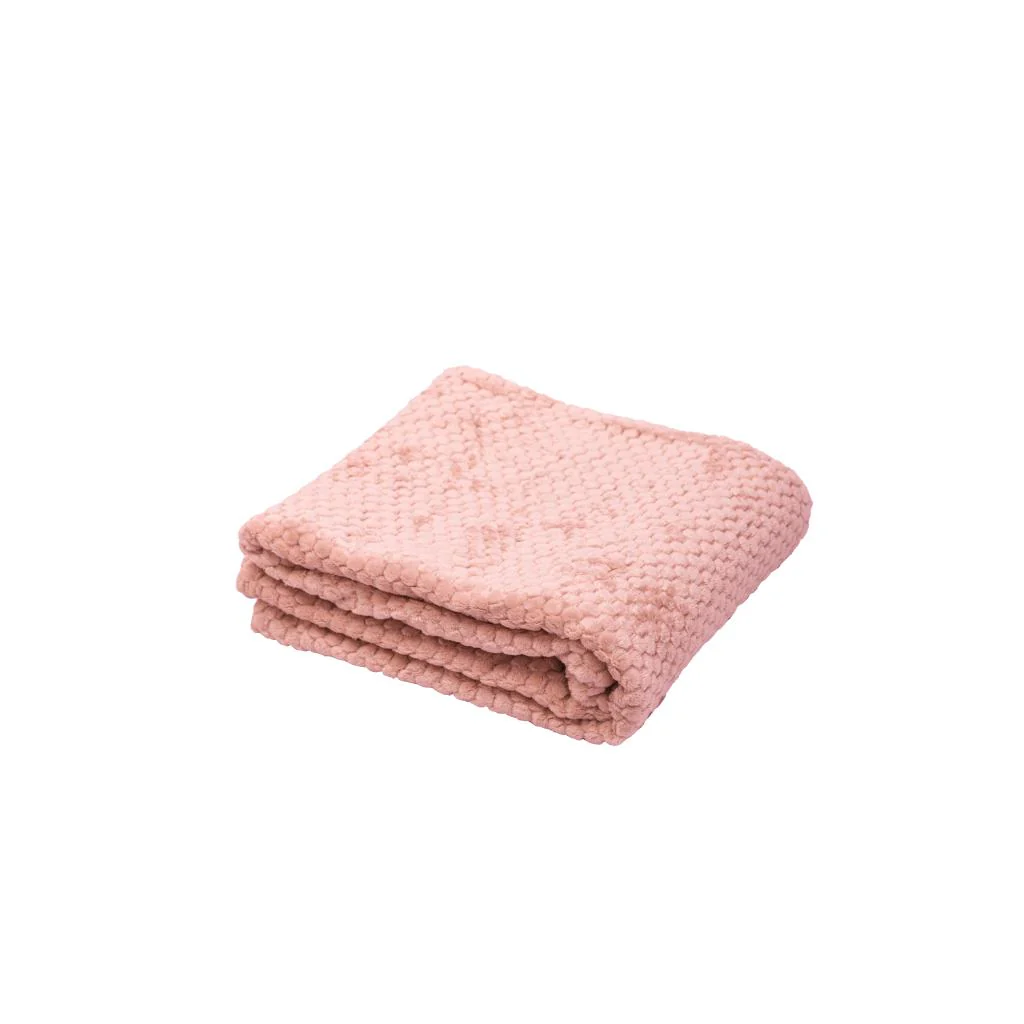 Manta Fleece Panal 125x150cm Rosado - Image 3