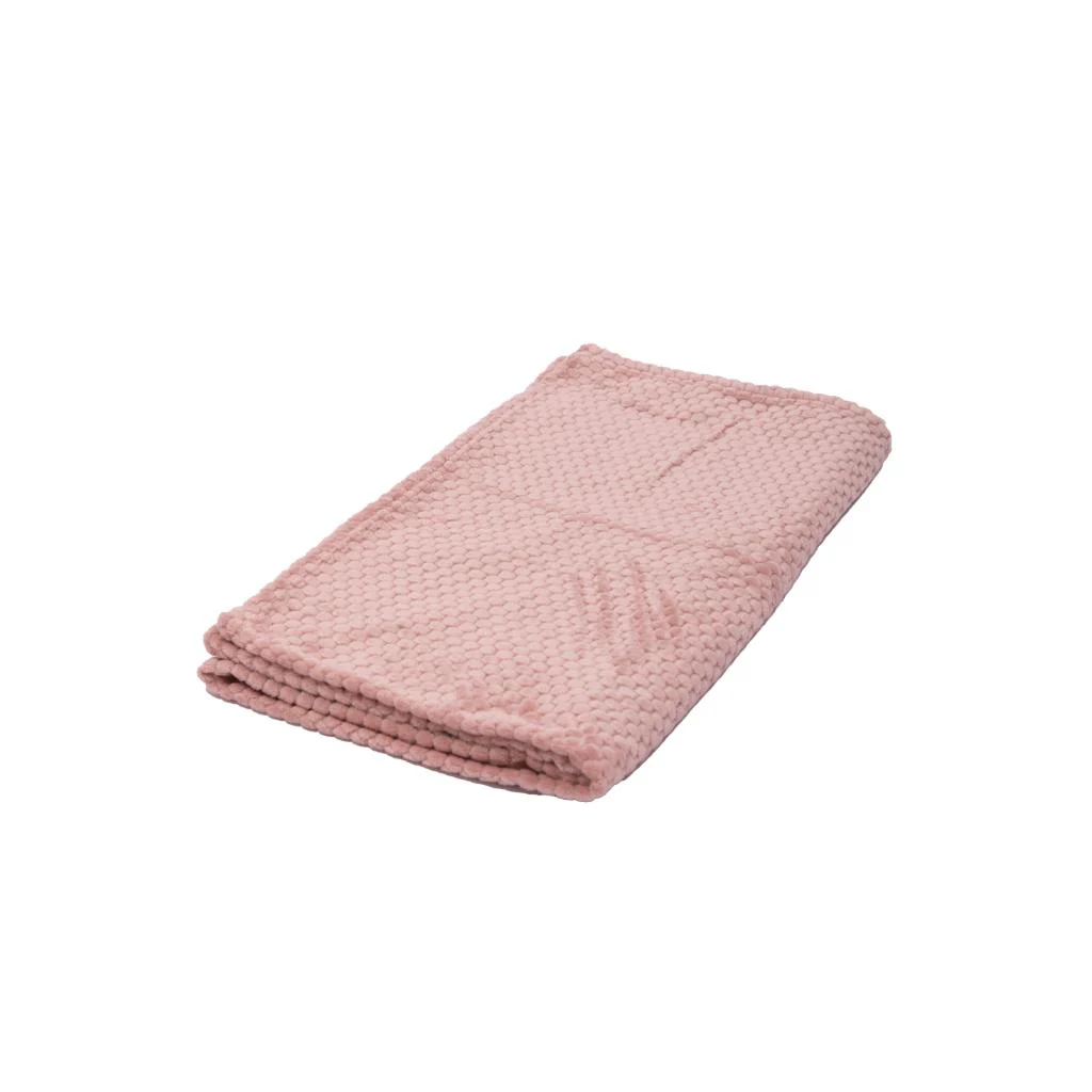 Manta Fleece Panal 125x150cm Rosado - Image 5