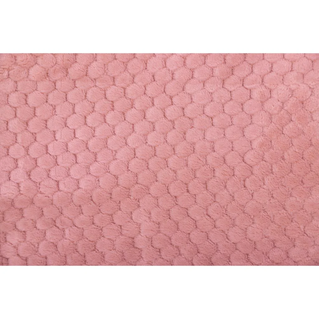 Manta Fleece Panal 125x150cm Rosado - Image 7