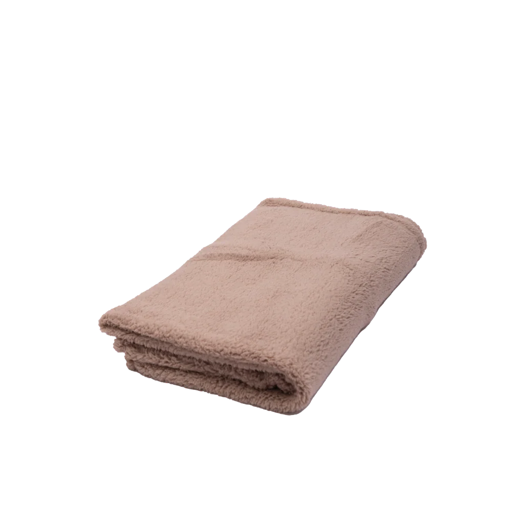 Manta Polar Sherpa 125x150cm Beige - Image 4