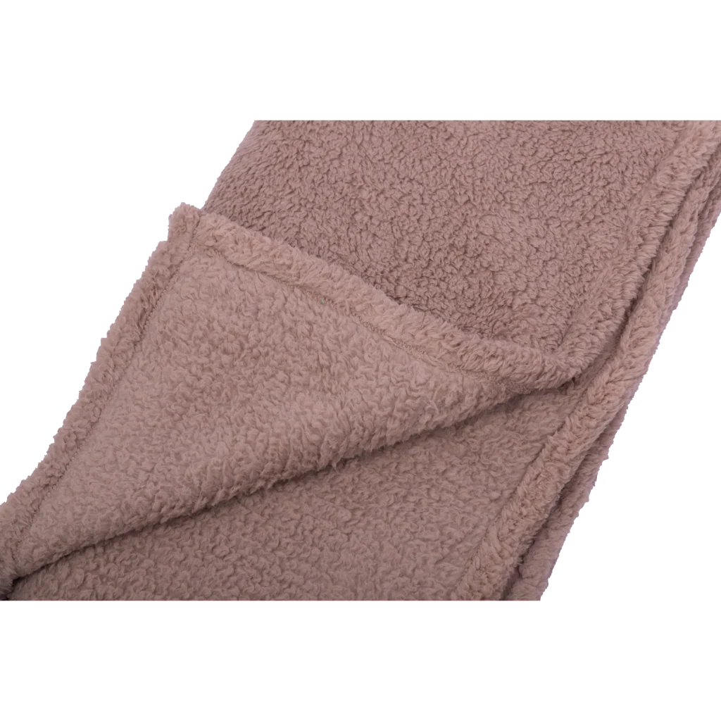 Manta Polar Sherpa 125x150cm Beige - Image 5