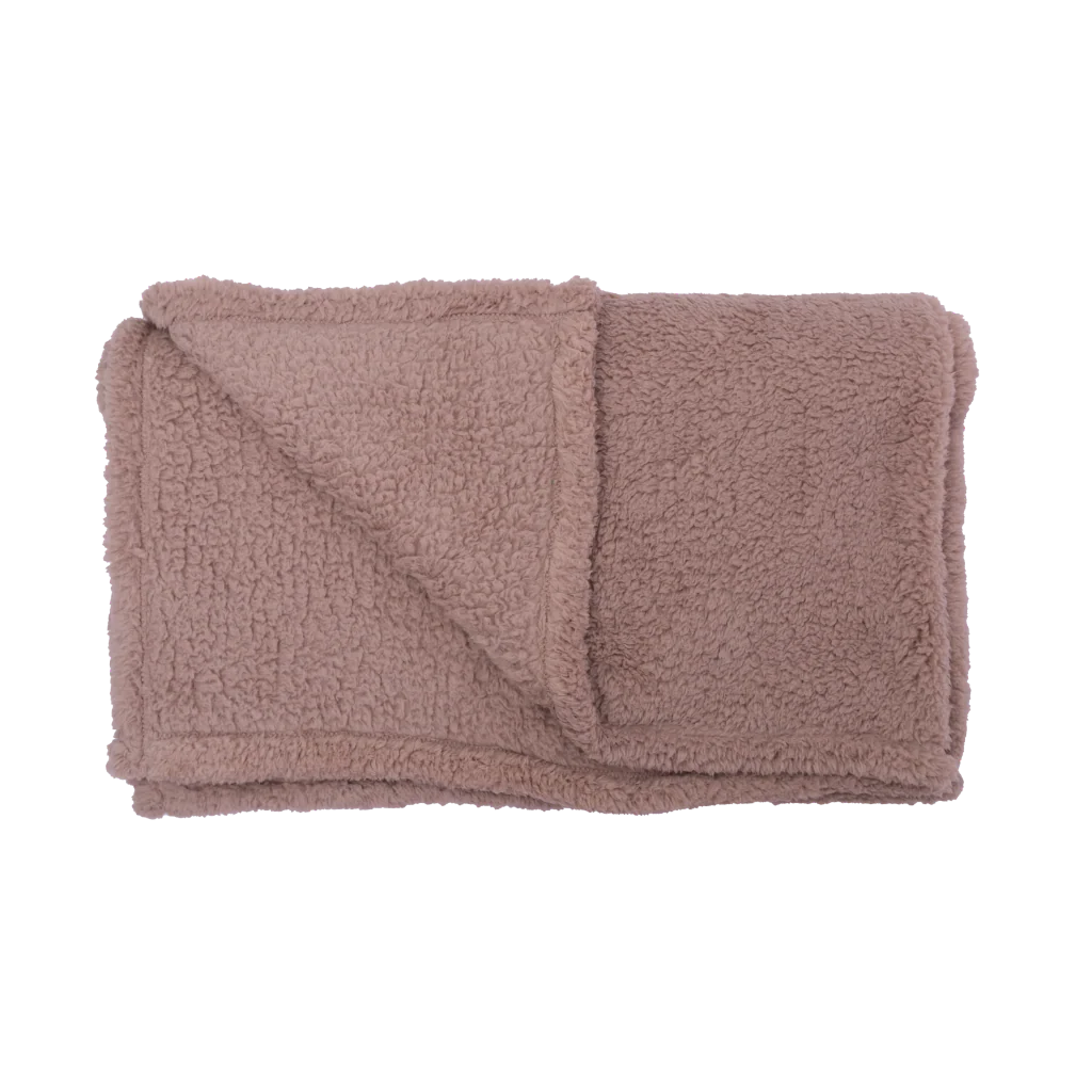 Manta Polar Sherpa 125x150cm Beige - Image 6